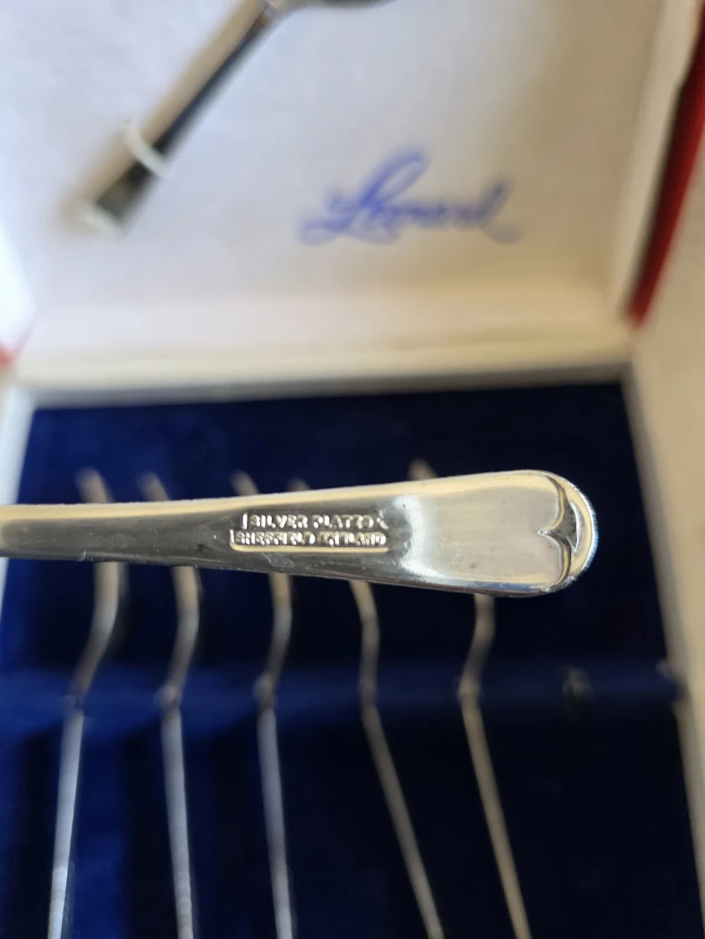 Vintage Leonard Sheffield England Silver Platted Dessert Fork and Server Set